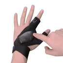 ZANLURE 1PCS/1Pair USB Charging Night Fishing Gloves for Outdoor Cycling Running Sports Flashlight Half Finger Gloves