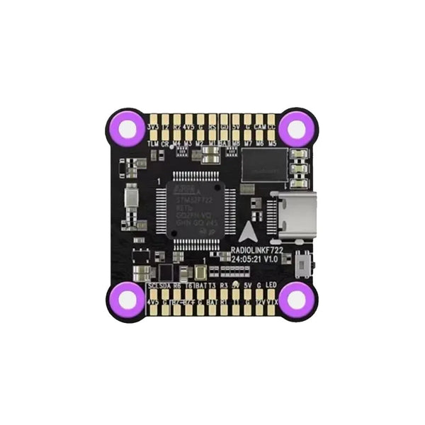 30.5*30.5mm Radiolink F722 Filght Controller with 5V 12V BEC & 3-6S BLS 4in1 55A ESC Stack for RC FPV Racing Drones Support Betaflight and INAV