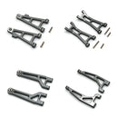 8pcs Upgrade Parts For MJX H16 16207 16208 16209 16210 Metal Front and Rear Upper Lower Suspension Arm Set 1/16 RC Car