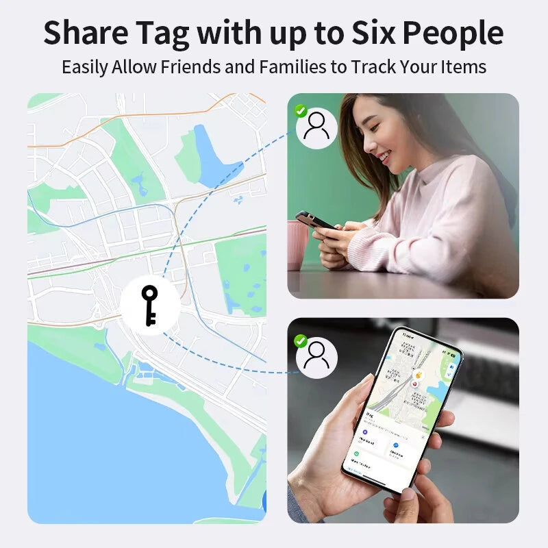 Anti-lose Tracker for iOS Airtag Replacement via Find My Bluetooth GPS Tracker for Luggage iOS MFi Key Finder