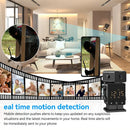 C11 3MP Tuya WiFi PTZ Robot Camera with Time Display 180 Viewing HD Night Vision Motion Detection Two-way Audio Alarm Setting Surveillance Security Cameras