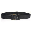 TUSHI 120cm Metal Rotating Buckle Tactical Belt Nylon Wistand Inserting Buckle Casual Military Fan for Men Women