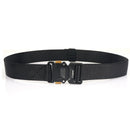 TUSHI 120cm Metal Rotating Buckle Tactical Belt Nylon Wistand Inserting Buckle Casual Military Fan for Men Women