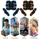 Abdominal Arm Muscle Training Stimulator Set EMS Electrical Body Shape Trainer with LCD Display Rechargeable Ab Belt Set