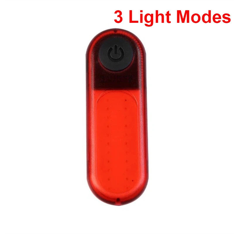 BIKIGHT Bike Taillight 200mAh Battery 5 Light Modes Type-C Rechargeable Waterproof Bicycle Rear Light for Outdoor Cycling