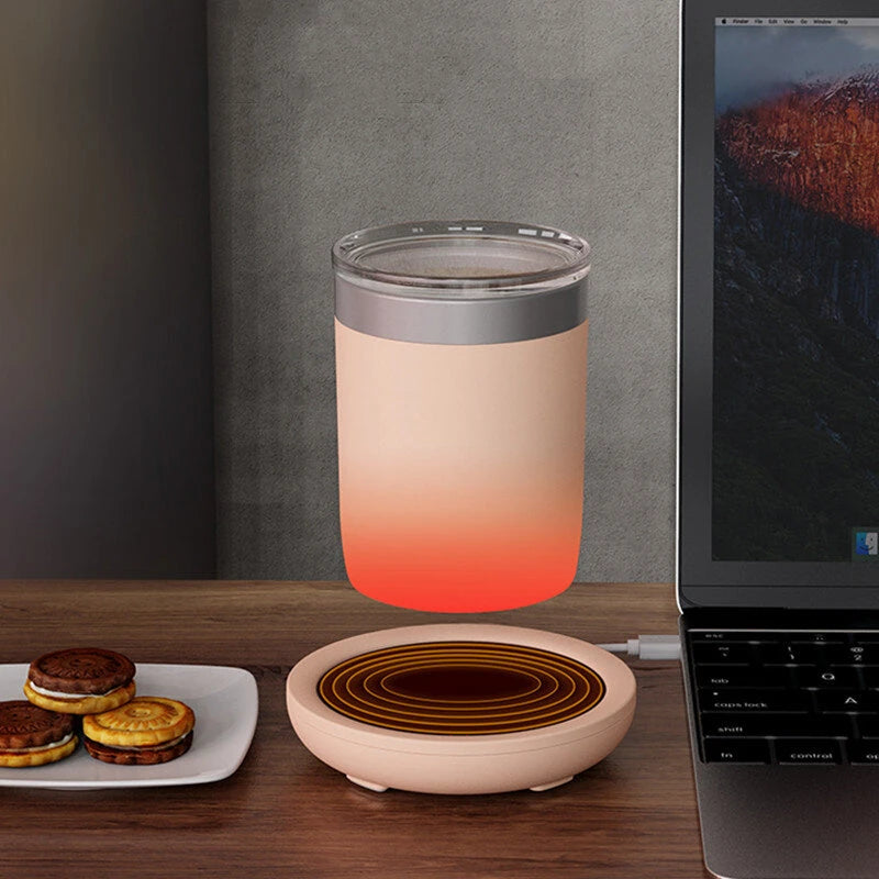 IPRee USB Electric Cup Warmer Heating Pad Coffee Milk Tea Water Thermostatic Cup Warmer for Home Office