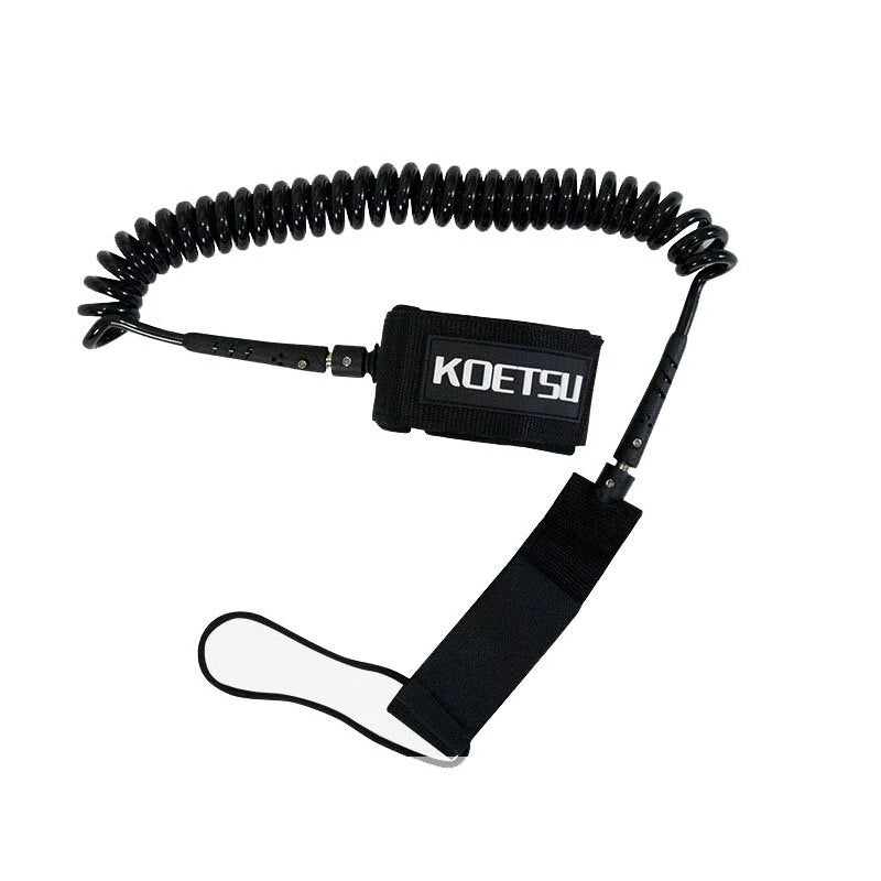 KOETSU Paddle Board Surfboard Accessories Foot Rope Safety Leash 5mm Adjustable TPU Material Rope For Stand Up Paddle Board Surfboard