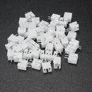 Excellway 100Pcs Mini Micro JST 2.0 PH 2Pin Connector Plug With 120mm Wires Cables