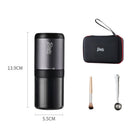 Bincoo Portable Electric Coffee Grinder Wireless USB Chargeable Professional Stainless Steel Burr Grinder Milling Machine