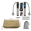 Smart Electric Counting Jump Rope Corded and Cordless 2 in 1 Design 4 Modes Accurate HD Display Calorie Record Free Adjustable Fitness Rope for Muscle Building Strength Exercise