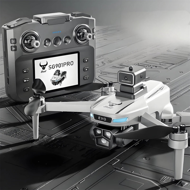 ZLL SG901 PRO & MAX GPS 5G WiFi FPV with 4.5inch LCD Screen Controller 720P HD Dual Camera Servo Gimbal 360 Obstacle Avoidance Brushless Foldable RC Drone Quadcopter RTF