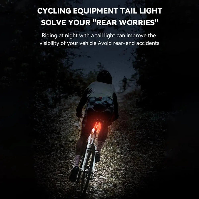 BENGGUO High Brightness Mini Bicycle Taillight 150mAH USB Charging Waterproof 3 Modes Bike Rear Light for Night Riding Safety Warning