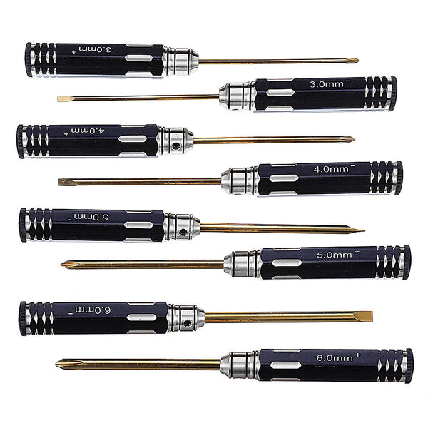 Yunzhong 16Pcs Hex Phillips Screw Nut Flat Screwdriver Tools Box Set with Bag for RC Model