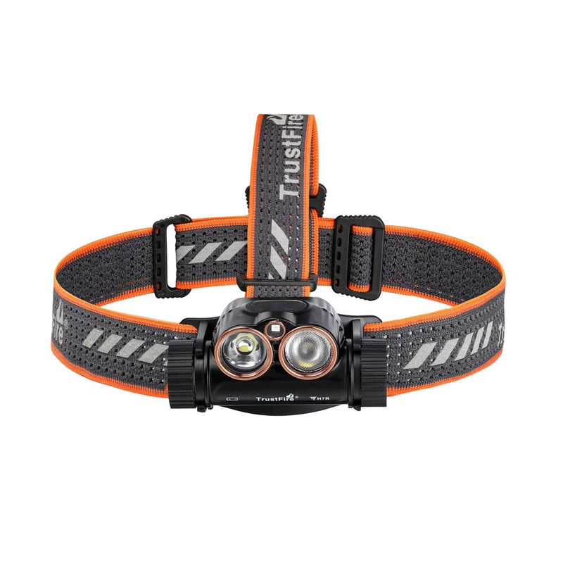 Trustfire H7R 2000 Lumen Red White 4000K CRI95 Head LED Headlamp Work Light USB Rechargeable with Spotlight Floodlight LED Headlight