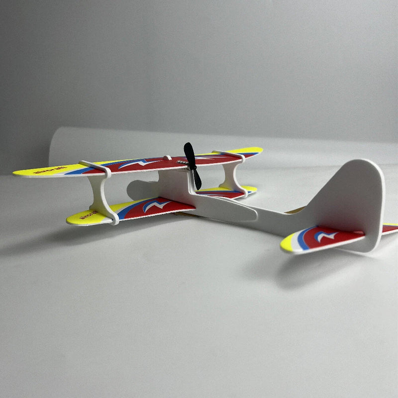 Single/Bi-plane Electric Glider Assembly kit Science Education Toys Airplane Model DIY Set