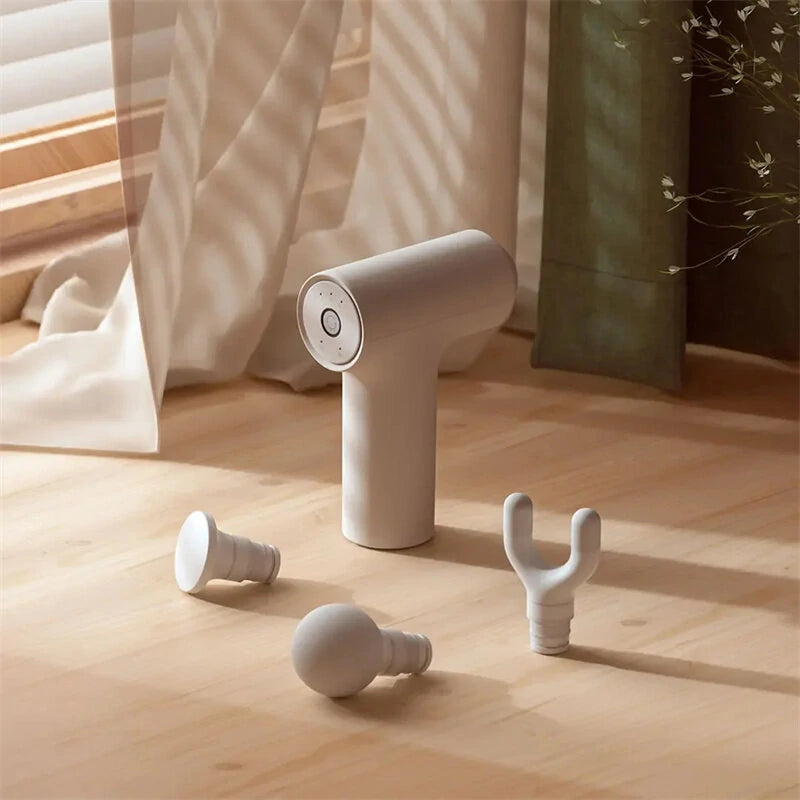 Xiaomi Mijia Portable Fascia Gun 2C 12kg 2500rpm High-speed Thrust Massage 3 Gear Smart Relaxation 1900mAh Capacity Mode Preference Memory 350g Lightweight Mini Vibration Fitness Massager for Gym Sports Workout