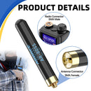 ABBREE AR805S Plus Handheld Radio Antenna 8cm SMA Female UV Dual Band 2.5dBi Gain Signal Enhancement Thumb Antenna