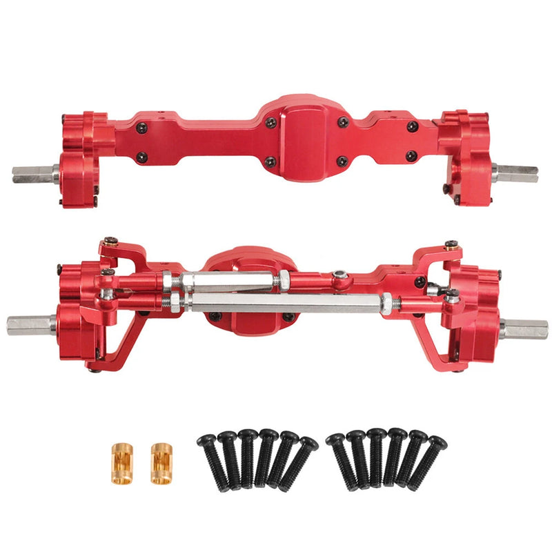 Upgraded Full Metal Front Rear Door Bridge Axle for JJRC C8815 1/10 Willys Army Truck Retro RC Car Vehicles Models Spare Parts Accessories