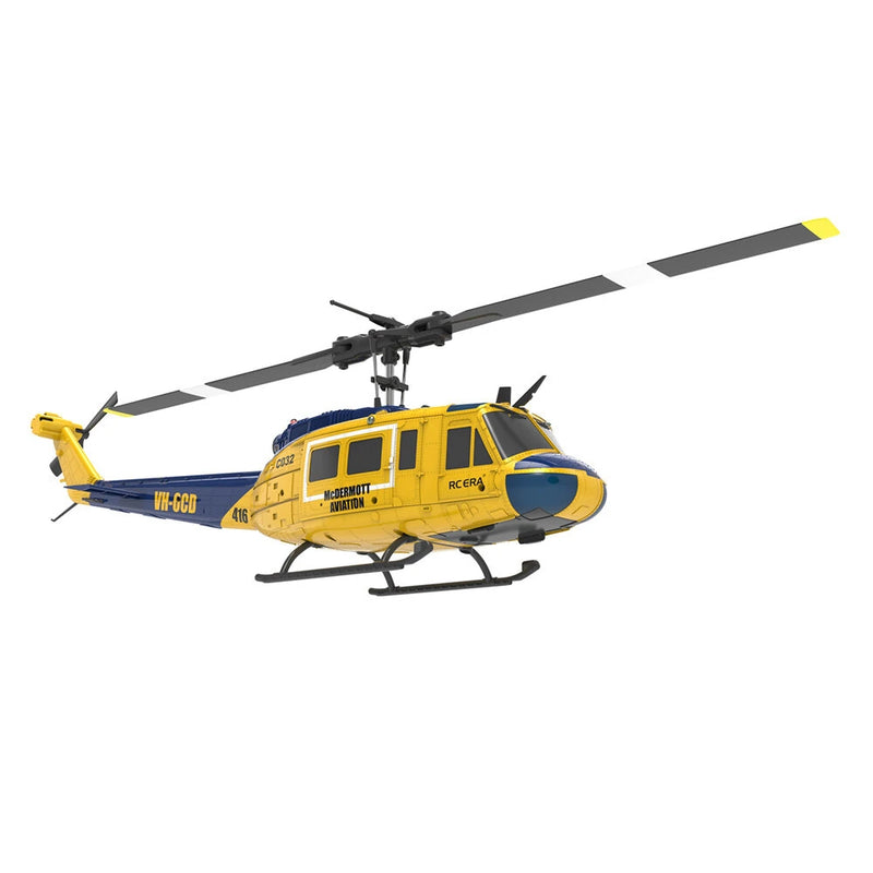 RC ERA C032 UH-1 2.4G 6CH 6-axis Gyroscope 1:48 Scale Huey Altitude Hold Optical Flow Positioning TOF Altitude Hold Flybarless RC Helicopter RTF
