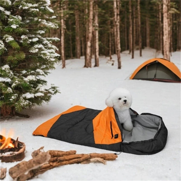 IPRee Outdoor Pet Dog Sleeping Bag Adjustable Temperature Heating Dog Bed Camping Pet Warm Sleeping Bag