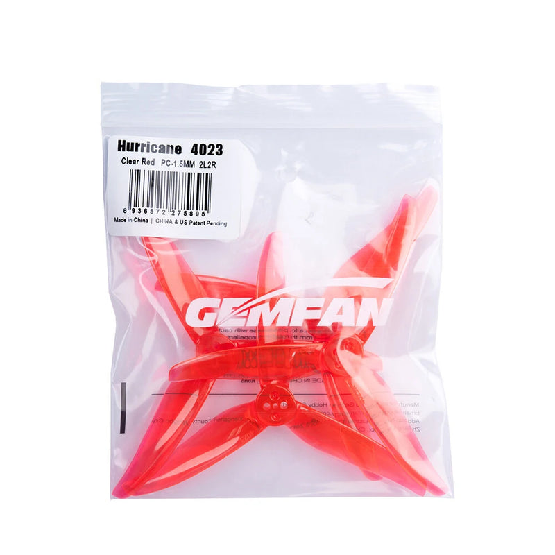 2 Pairs / 6 Pairs Gemfan 4023-3 4023 4 Inch 3-blades PC Propeller 1.5mm 3 Holes Compatible with 1505-3600KV Motor for RC Drone FPV Racing