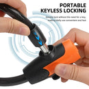 XANES Anti-thief Key Bike Lock 1.2m Length Steel Alloy Tough Protection Waterproof Portable Bicycle Lock for MTB Bicycle Road Bike
