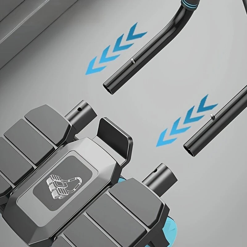 KALOAD 6 Wheel 8 Elbow Support Abdominal Trainer with Phone Holder Silent Sport Automatic Rebound Core Strength Roller Fitness Equipment for Home Gym