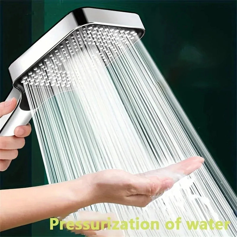 3 Mode Adjustable Shower Head Rainfall Shower Large Flow Showerhead High Pressure Water Saving Shower Mixer Bathroom