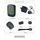 SUNDING Wireless Bike Computer Speedometer Odometer 28 Functions LCD Backlight Display Waterproof Cycling Accessory