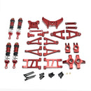 Upgrade Parts For MJX 14301 14302 14303 Metal Suspension Arm Steering Cup Shock Absorber Steering Assembly Shock Tower Set 1/14 RC Car Parts