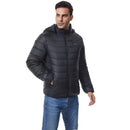 TENGOO 4 Control 27 Zone Smart Heating Cotton Jacket DC-USB Dual Interface Men's Warm Winter Coat Comfortable Heated Clothing(No Battery)