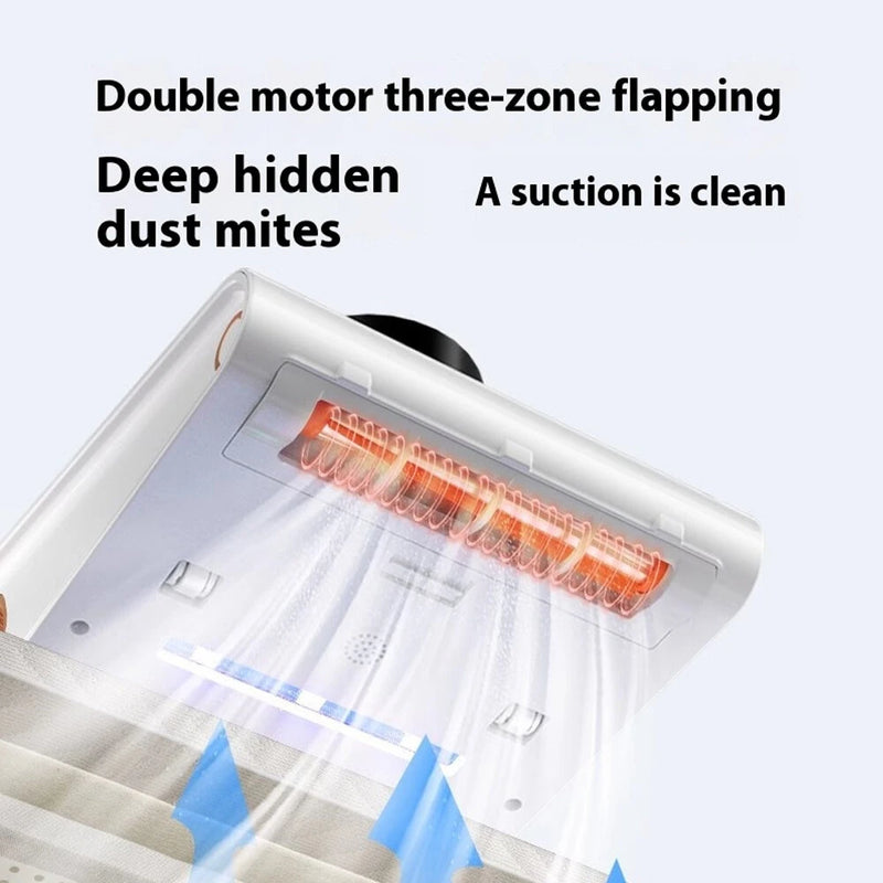 KONKA Mite Remover with UV Light 10000Pa Strong Suction Lightweight Bed Vacuum Cleaner Washable HEPA Filter Mattress Vacuum
