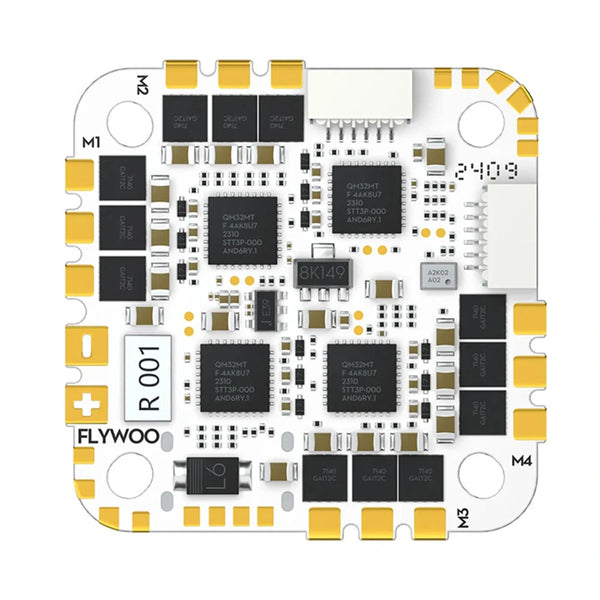 25.5x25.5mm Flywoo GOKU GN745 45A AIO BL_32 ICM42688P V3 Flight Controller 1MB Flash Integrated with 4in1 ESC for DJI O4 / DJI O4 Pro RC Drone FPV Racing