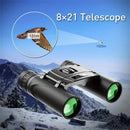 IPRee HD Zoom Binoculars, 8X21 Long Range Telescope with Compact Folding Design for Outdoor Tourism and Camping Bird Watching Hunting Hike