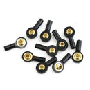 10PCS M2 Ball Joint Metal Universal Joint Ball Head Buckle Steering Pushrod Tie Rod End Mini Connecting Rods for RC Boats