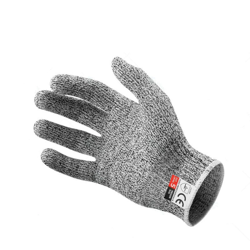 IPRee Level 5 Cut Proof Stab Resistant Wire Metal Glove Kitchen Fishing Cuts Gloves for Oyster Shucking Fish Gardening Safety Gloves