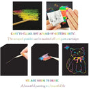 Funny Scratch Children Painting Notebook DIY Drawing Toy Big Blow Painting Children Educational Toys