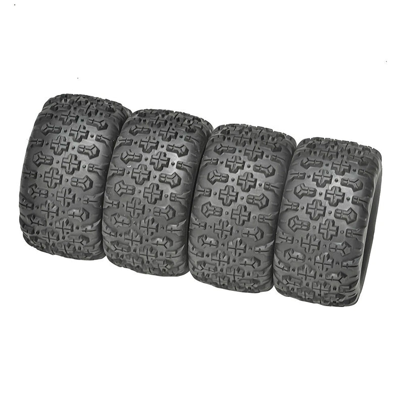4PCS 12mm Hex RC Car Wheel Tires for MJX 1/14 14209 14210 1/16 16207 16208 16209 16210 M162 M163 H16E SCY 1/16 RC Car Parts