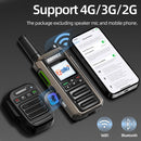 ABBREE GP-18 Zello Walkie Talkie 6000mAh Battery Dual Sim Card Slots Global POC Android Bluetooth WIFI Distance unlimited 2G/3G/4G Network Radio