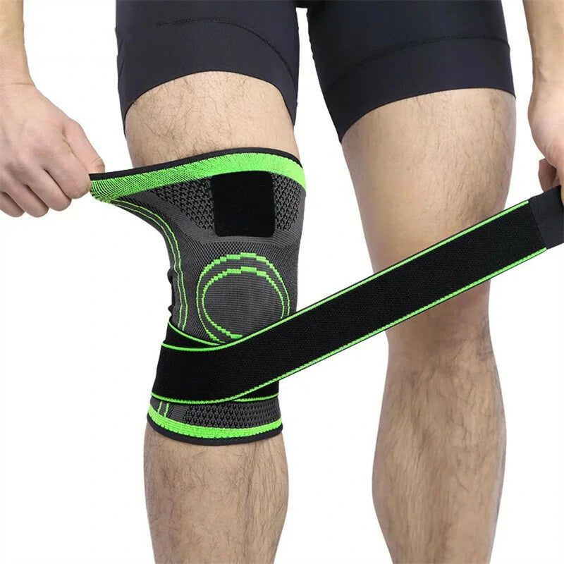 AOLIKES Professional Sports Knee Support Nylon Elastic Breathable Soft Bandage Knee Brace for Basketball Tennis Cycling