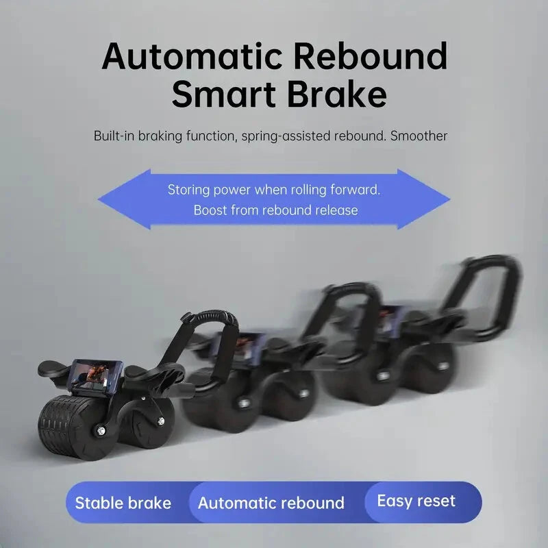 KALOAD Elbow Support Automatic Rebound Abdominal Wheel Core Muscle Ab Trainer Fitness Exercise Roller Wheel