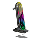 COOLMOON GH3Pro Temperature Display Magnetic Graphic Card Holder Support 5V ARGB Sync Vertical GPU Holder Aluminum Alloy Stand Bracket for Desktop Computer