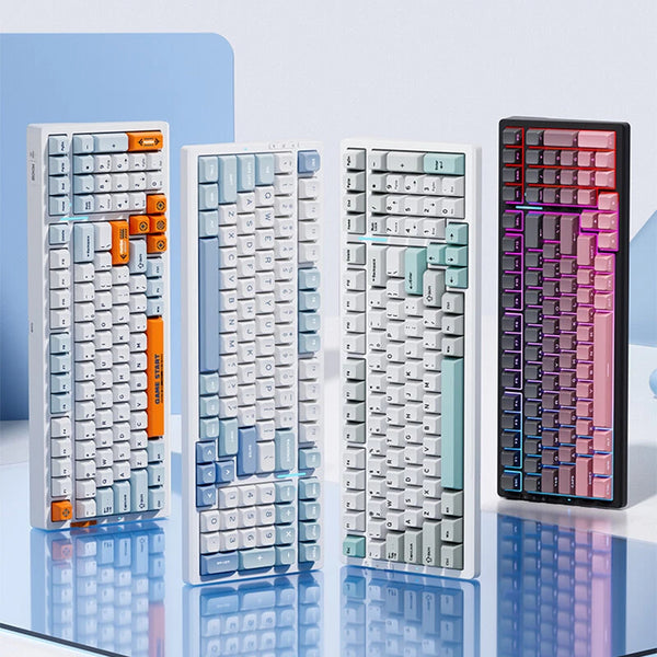 MCHOSE G98 Pro Tri-mode Mechanical Keyboard 99 Keys Hot Swappable RGB 8000mAh Battery Gasket Structure Customized Gaming Keyboards