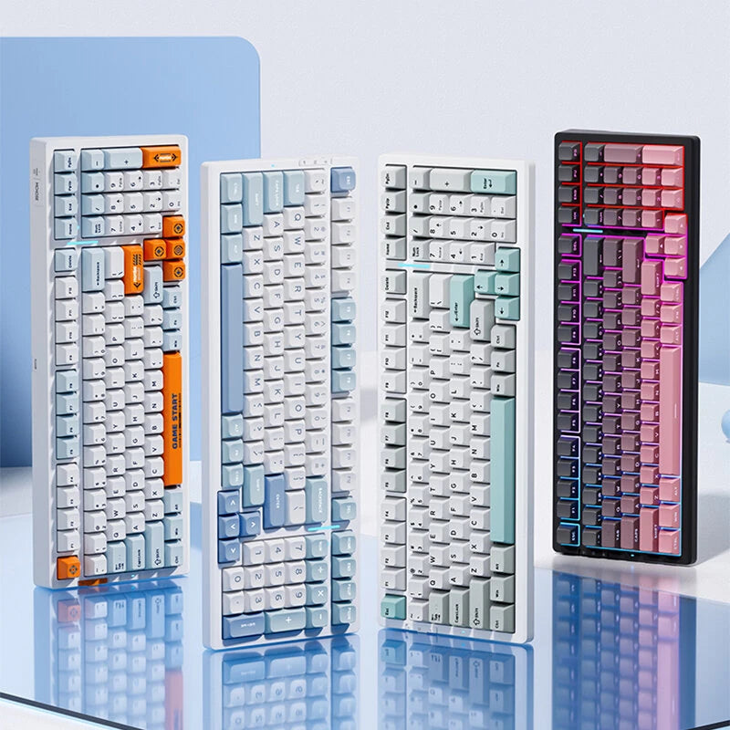 MCHOSE G98 Pro Tri-mode Mechanical Keyboard 99 Keys Hot Swappable RGB 8000mAh Battery Gasket Structure Customized Gaming Keyboards