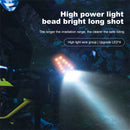 BIKIGHT Bike Headlight 4 LED Large Beads 2000mAh Battery Dual Distance Beam Design Waterproof 4 Light Modes Type-C Fast Charge Power Display Flashlight with 120dB Horn