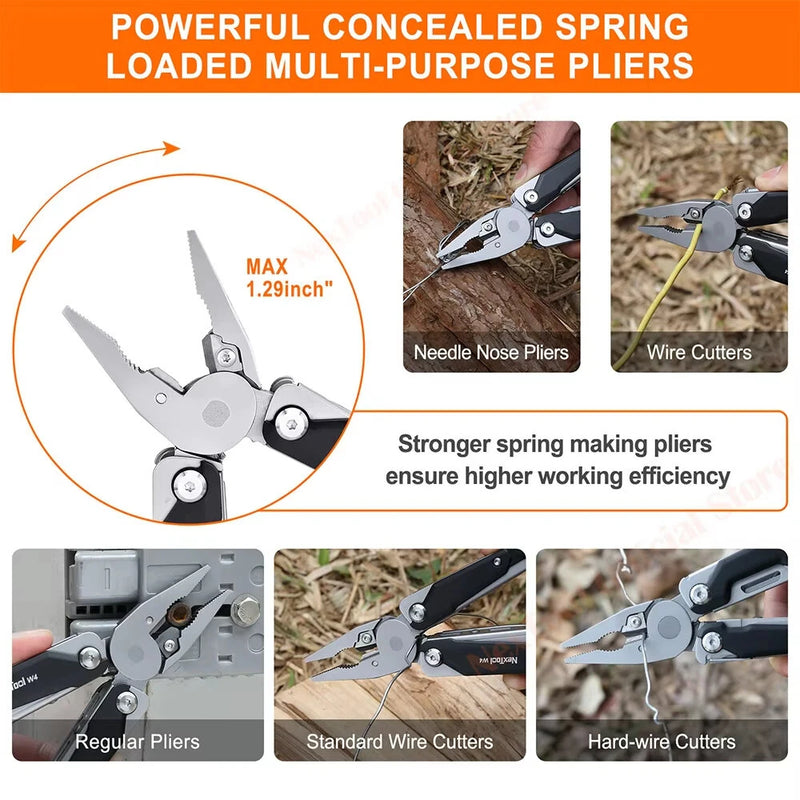NexTool W4 Multitool Wrench 11-In-1 Adjustable Wrench Pliers Hand Tools Screwdriver Wooding Saw Wood Working Tools