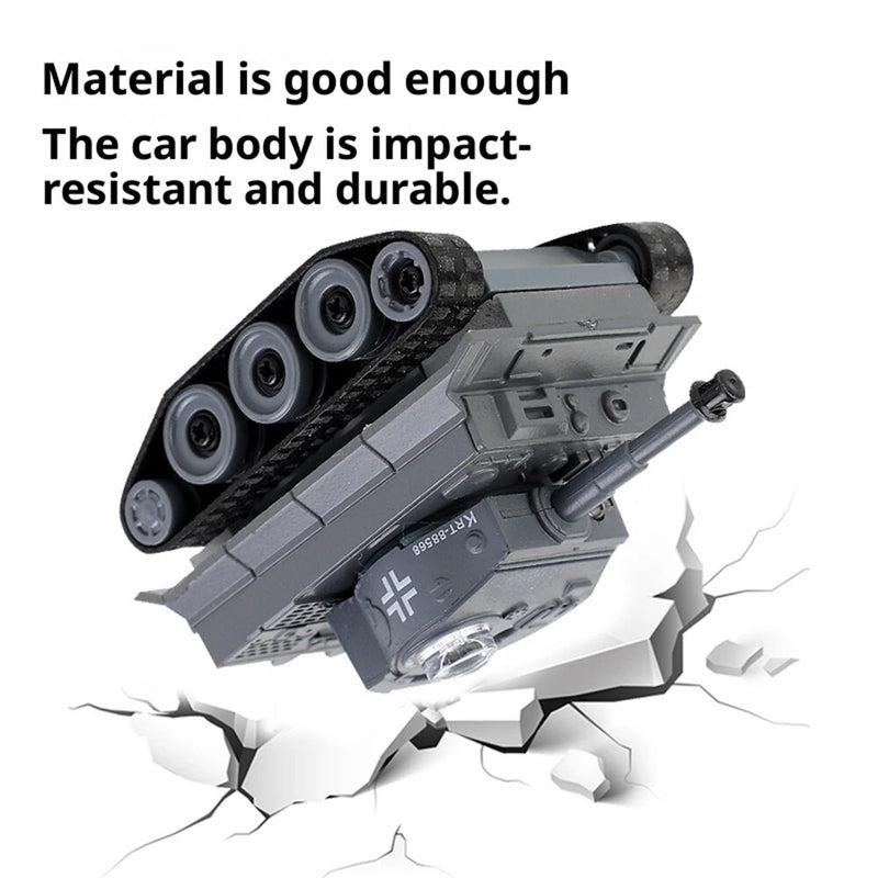 Happy Cow 777-215 2.4G 4CH Mini Radio RC Car Army Battle Infrared Tank with LED Light RTR Model Toy