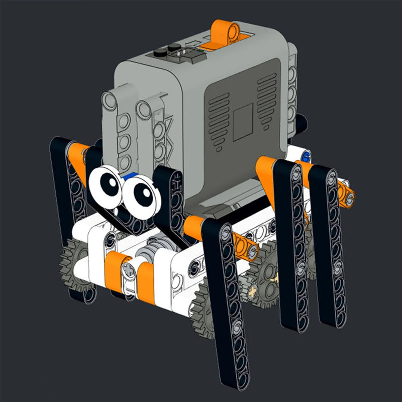 Block Accessory Set + Power Group Technical Crawling Car Stair Climber Spider Walker Robot With Motors Model DIY Education Children Toys Birthday Gifts