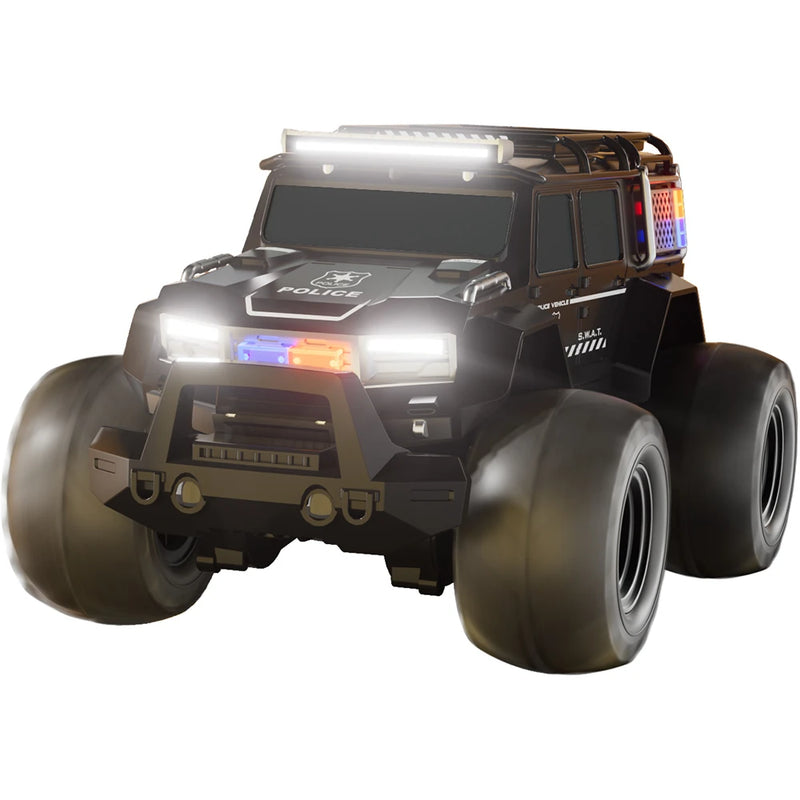TCS33 1/14 2.4G 4WD 4CH Waterproof RC Car Amphibious Police Off-Road Vehicle Toys