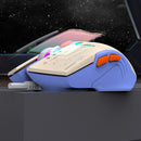 XUNFOX H6 RGB Mecha Style Wired Gaming Mouse 1200-3600DPI 6-Keys USB Wired E-sports Gamer Mice for PC Laptop Computer